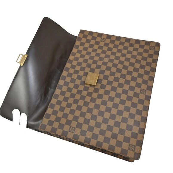 LOUIS VUITTON Altona PM Briefcase Hand Bag Damier Leather Brown - Picture 8 of 16
